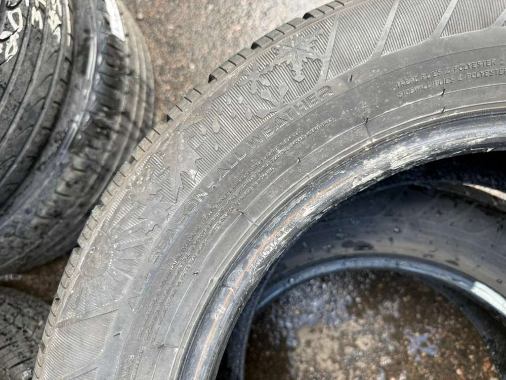 215/60R16 Pair (2 Used Tires) Milestar WeatherGuard AW365