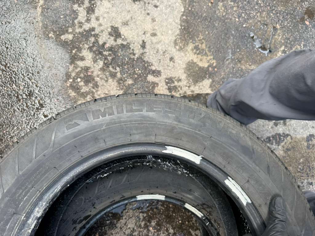 215/60R16 Pair (2 Used Tires) Milestar WeatherGuard AW365