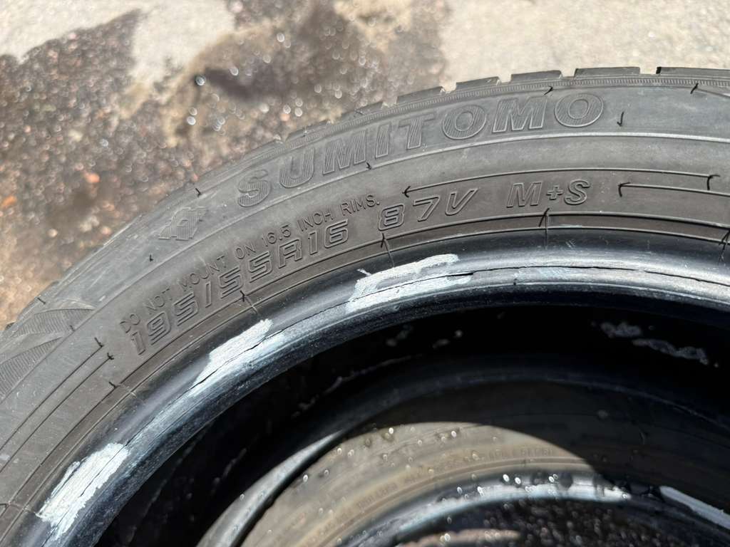195/55R16 Pair (2 Used Tires) Sumitomo HTR AS P03