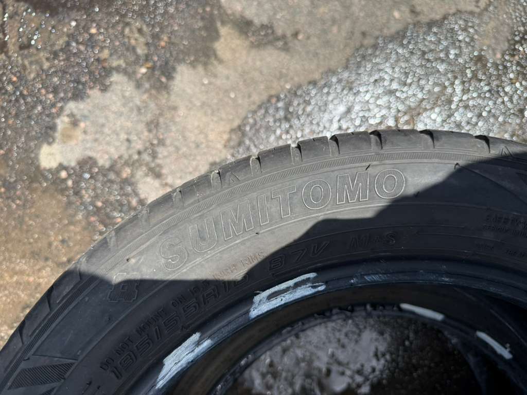 195/55R16 Pair (2 Used Tires) Sumitomo HTR AS P03