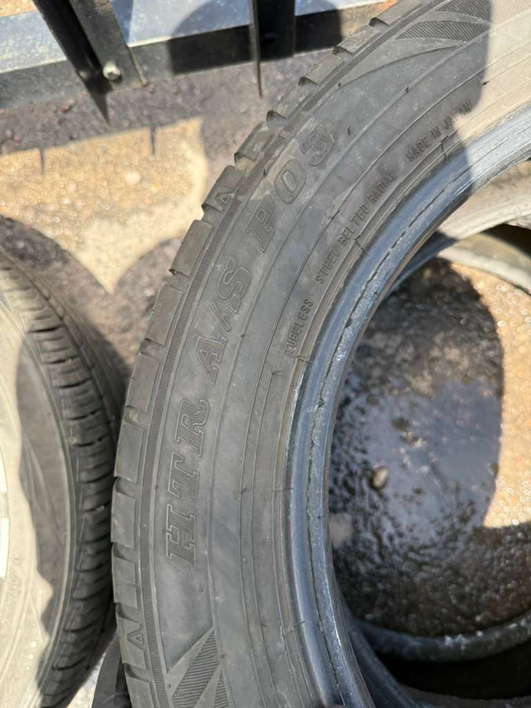 195/55R16 Pair (2 Used Tires) Sumitomo HTR AS P03