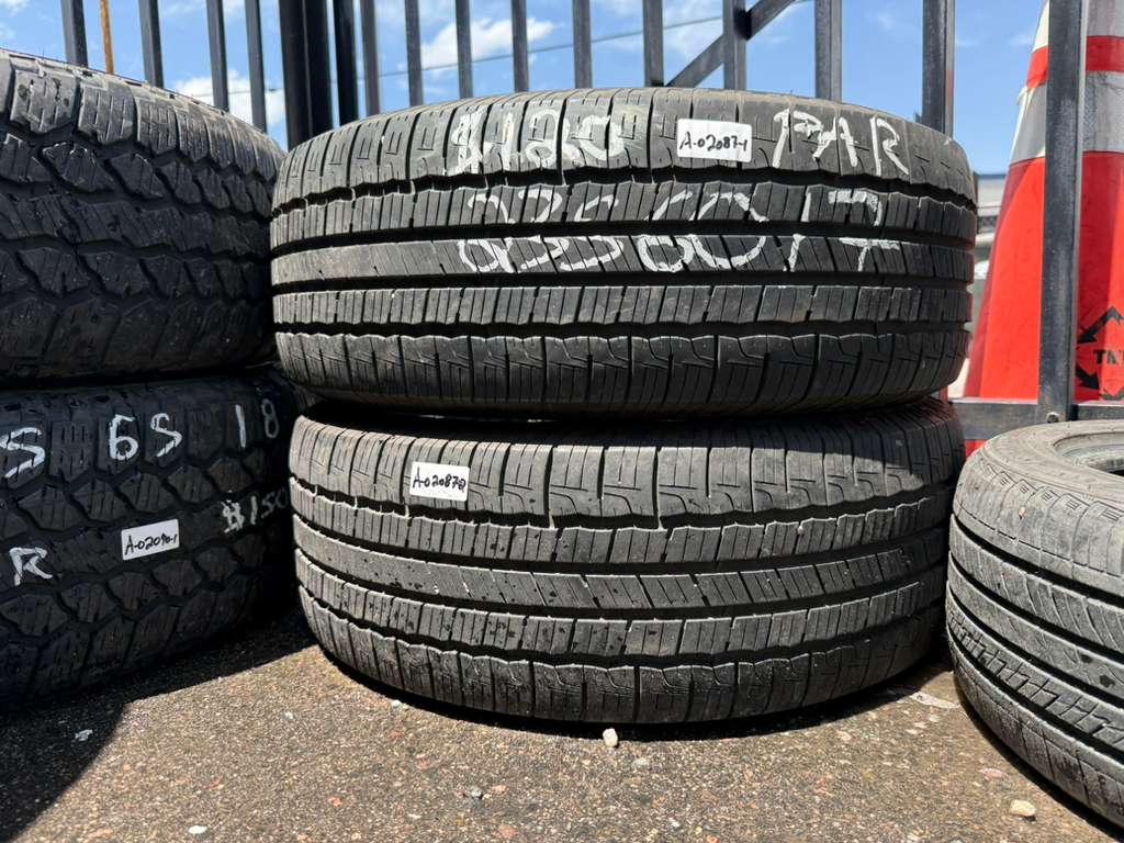 235/60R17 Pair (2 Used Tires) Goodyear Reliant