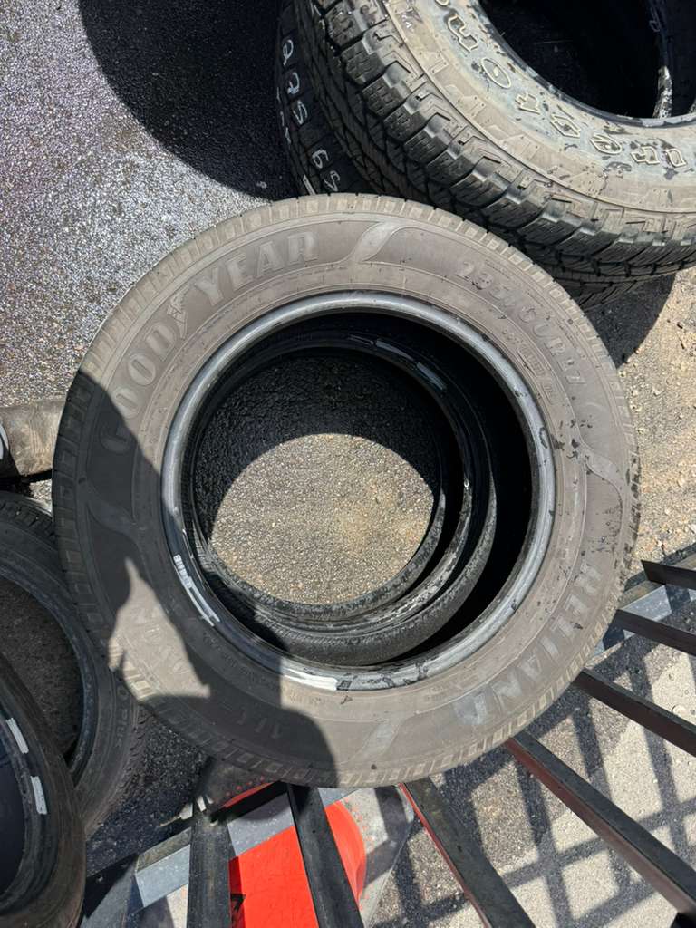 235/60R17 Pair (2 Used Tires) Goodyear Reliant