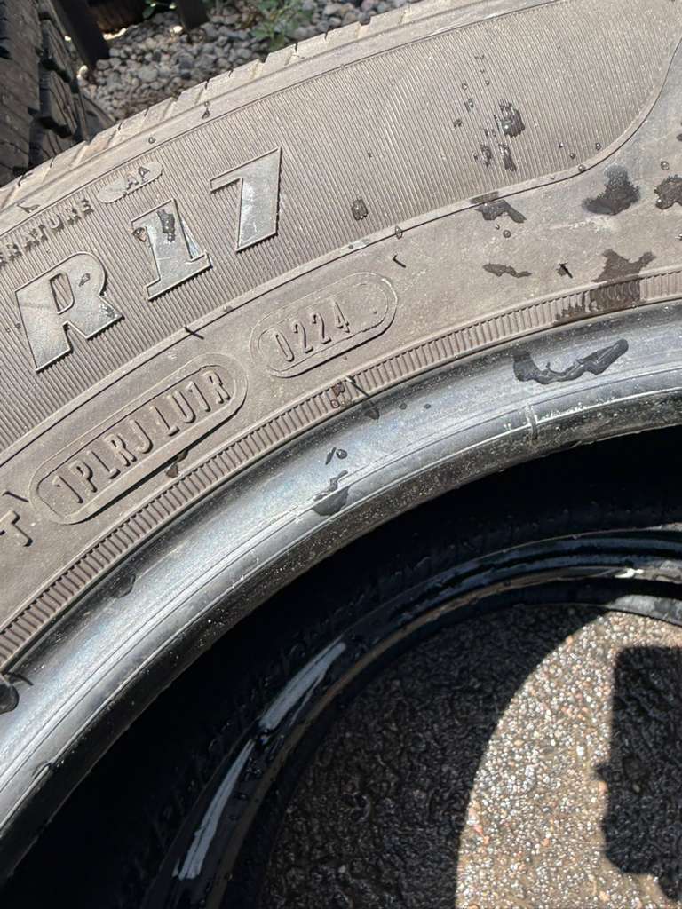 235/60R17 Pair (2 Used Tires) Goodyear Reliant
