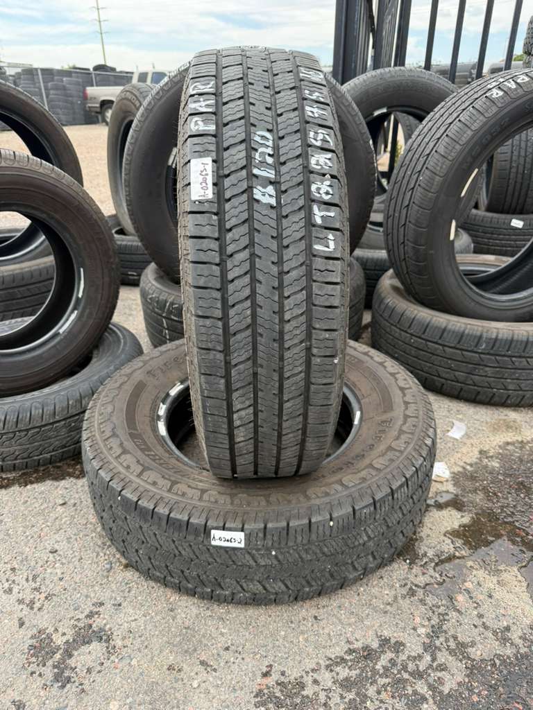 LT225/75R16 Pair (2 Used Tires) Firestone Transforce HT