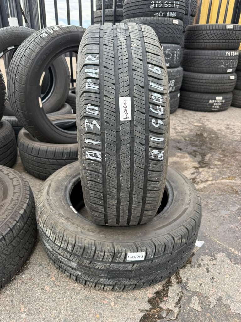 215/60R16 Pair (2 Used Tires) Bfgoodrich Advantage Control