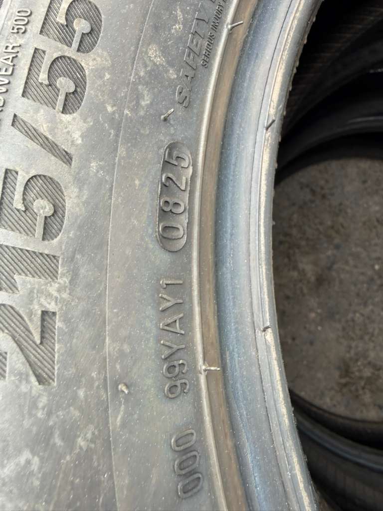 215/55R17 Set (4 Used Tires) Kumho Solus TA31