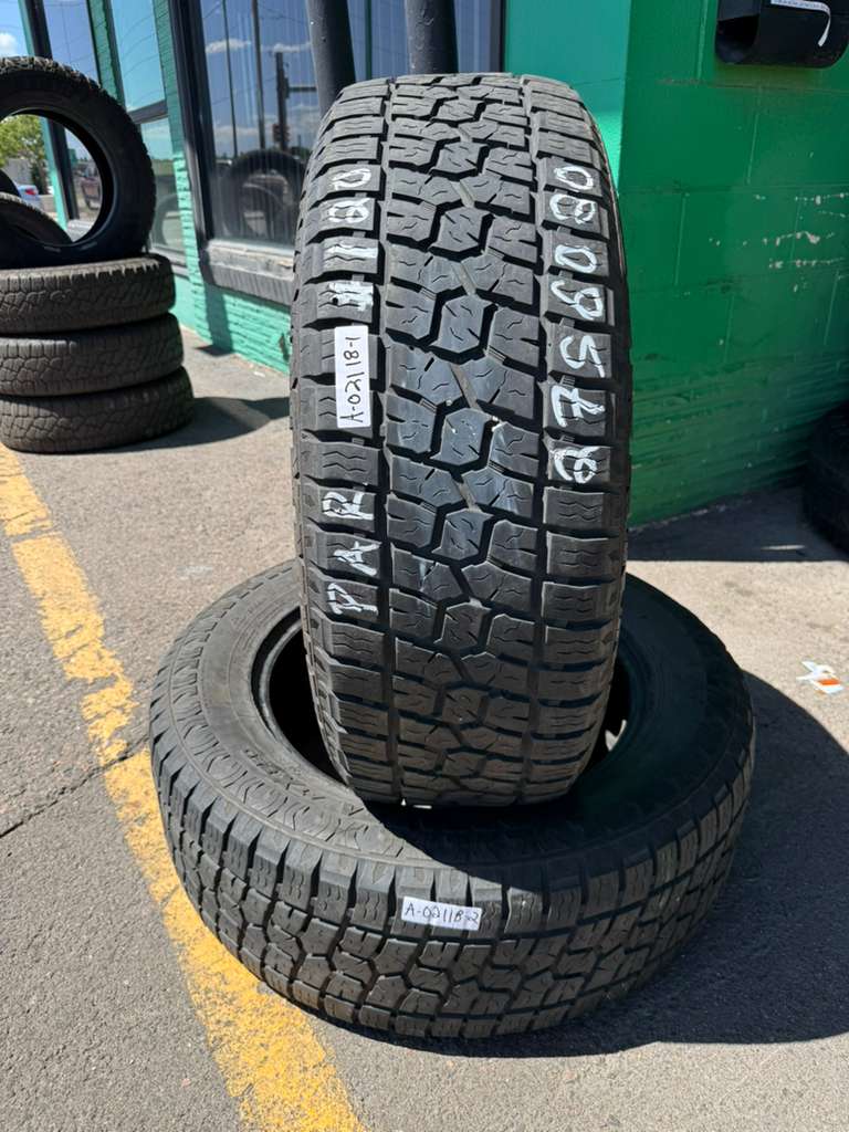 275/60R20 Pair (2 Used Tires) Advanta ATX850
