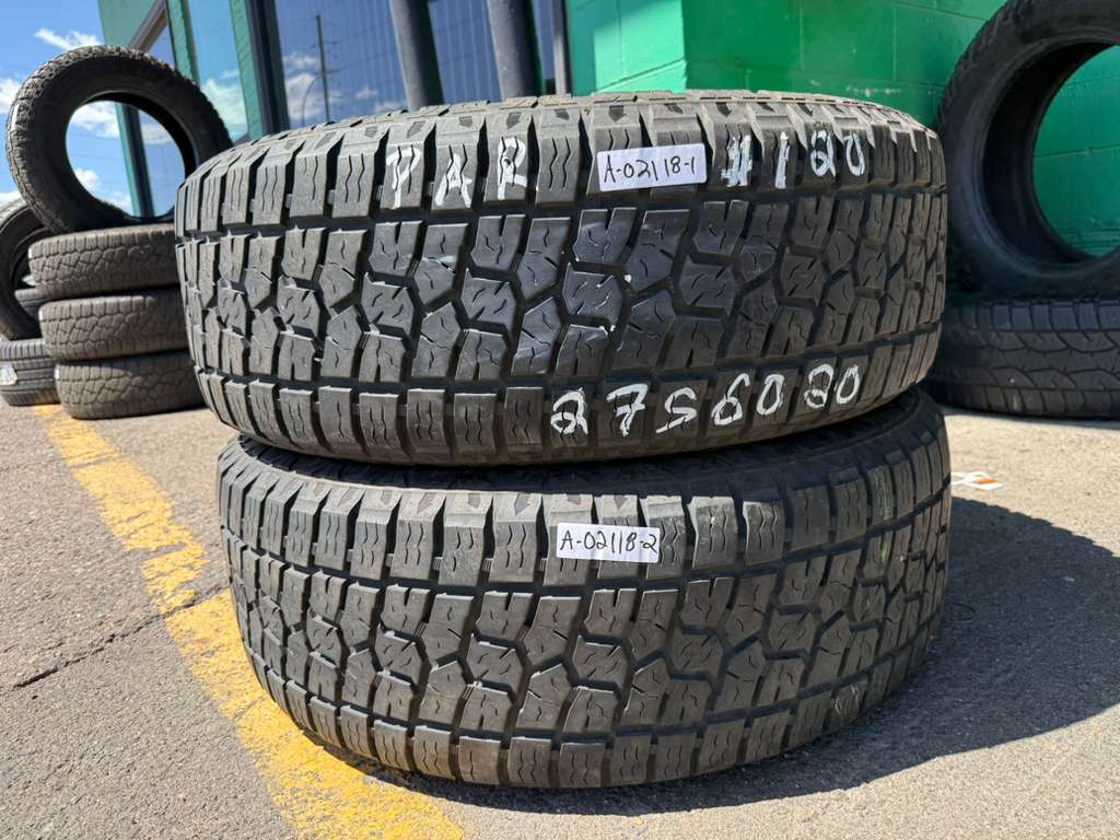275/60R20 Pair (2 Used Tires) Advanta ATX850