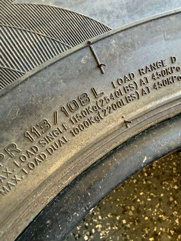 ST225/75R15 Single (1 Like New Tire) Trailer King ST Radial