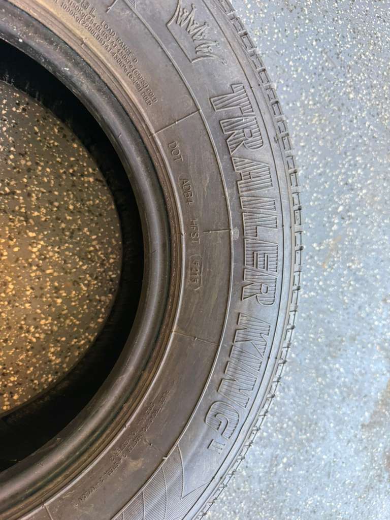 ST225/75R15 Single (1 Like New Tire) Trailer King ST Radial
