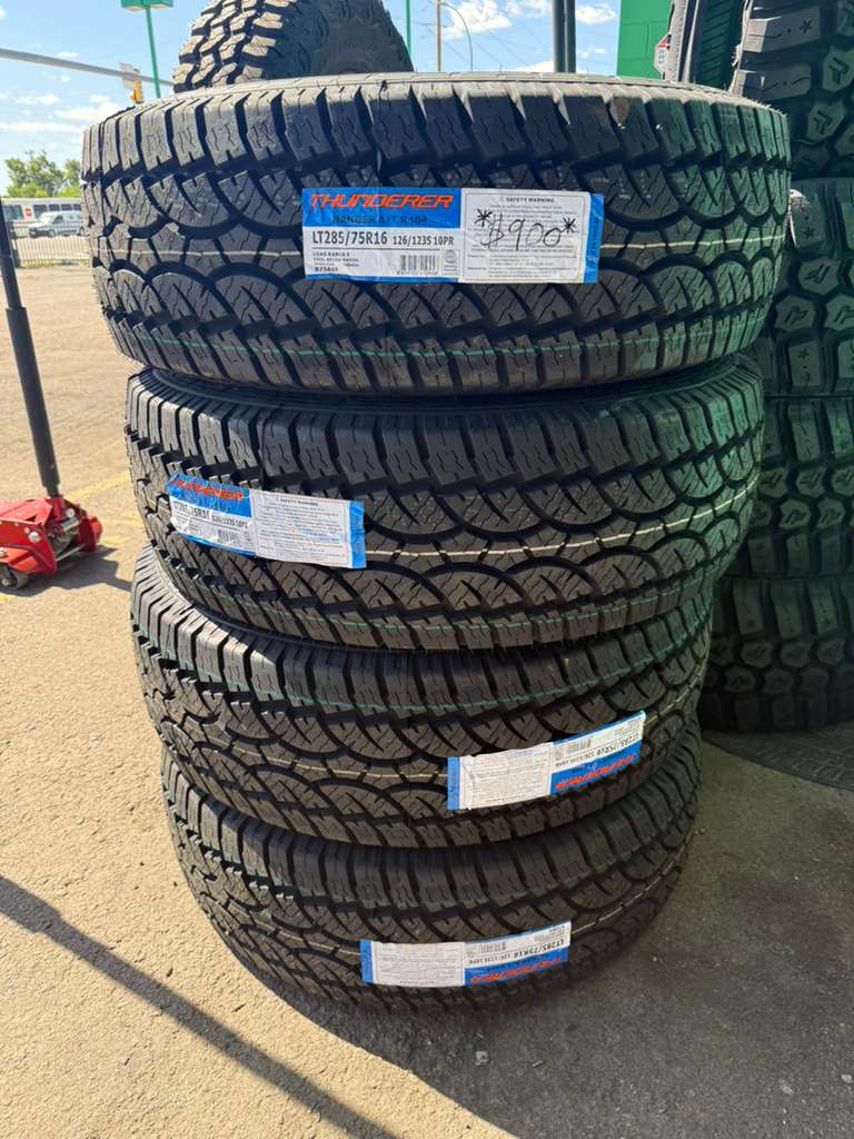 LT285/75R16 Set (4 Brand New Tires) Thunderer Ranger A/T