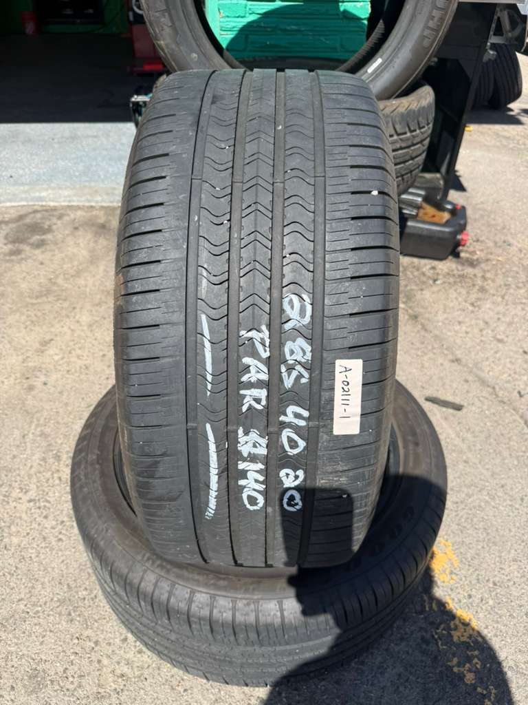 285/40R20 Pair (2 Used Tires) Goodyear Eagle Sport