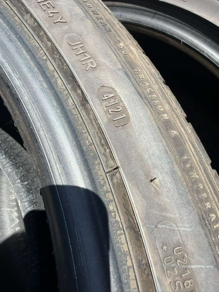 285/40R20 Pair (2 Used Tires) Goodyear Eagle Sport
