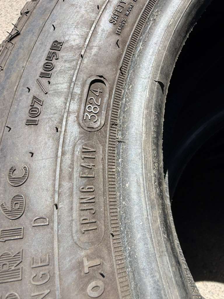 195/75R16 Set (4 Used Tires) Goodyear Wrangler WorkHorse AT