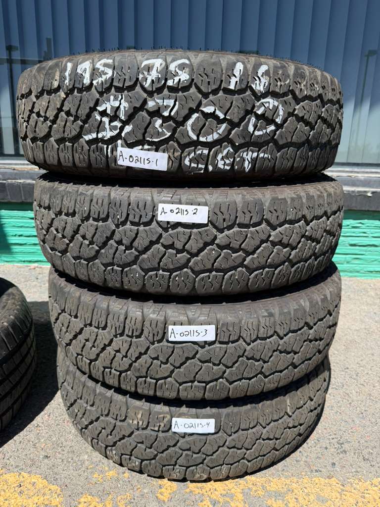 195/75R16 Set (4 Used Tires) Goodyear Wrangler WorkHorse AT