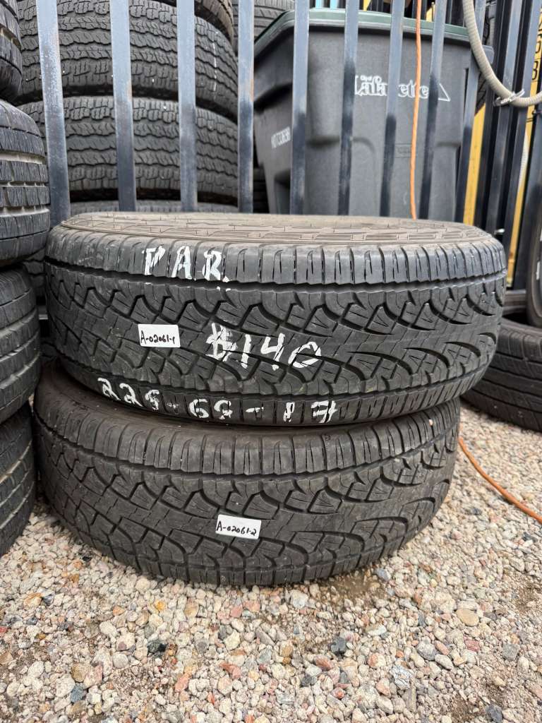 225/65R17 Pair (2 Used Tires) Pirelli Scorpion ATR