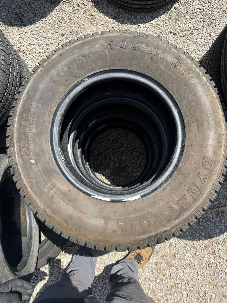 ST225/75R15 Set (4 Used Tires) Dynatrail Radial ST