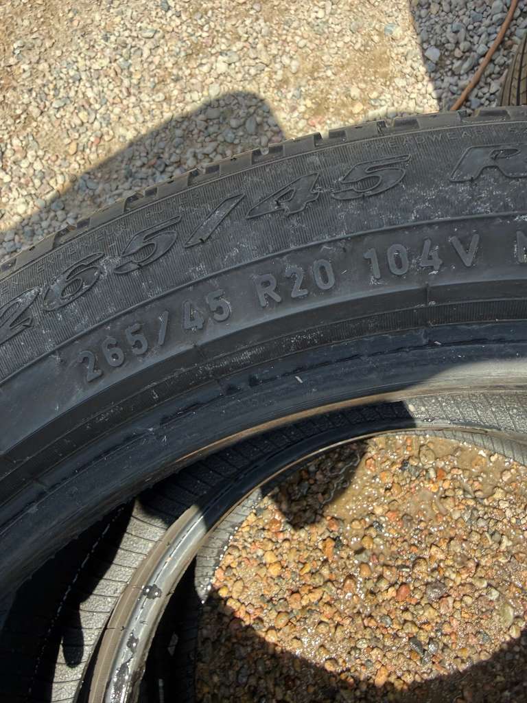 265/45R20 Pair (2 Used Tires) Pirelli Scorpion Verde All Season