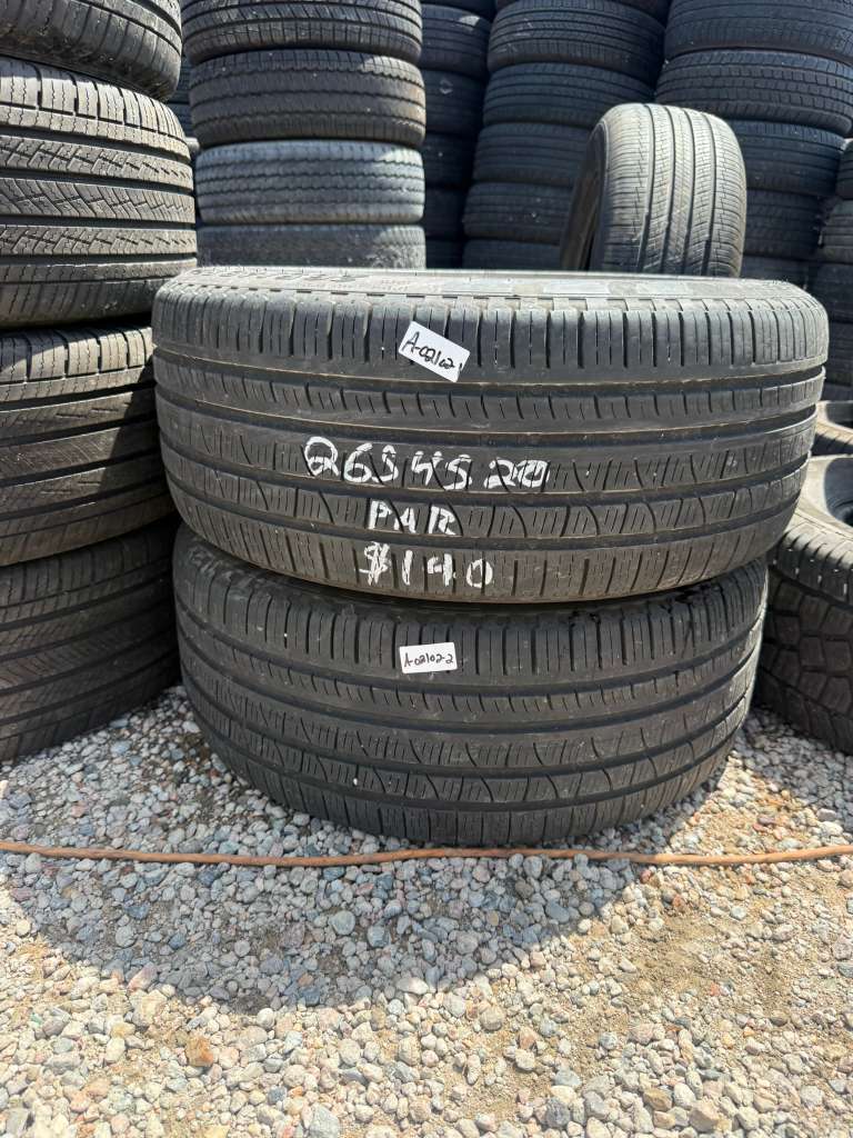 265/45R20 Pair (2 Used Tires) Pirelli Scorpion Verde All Season