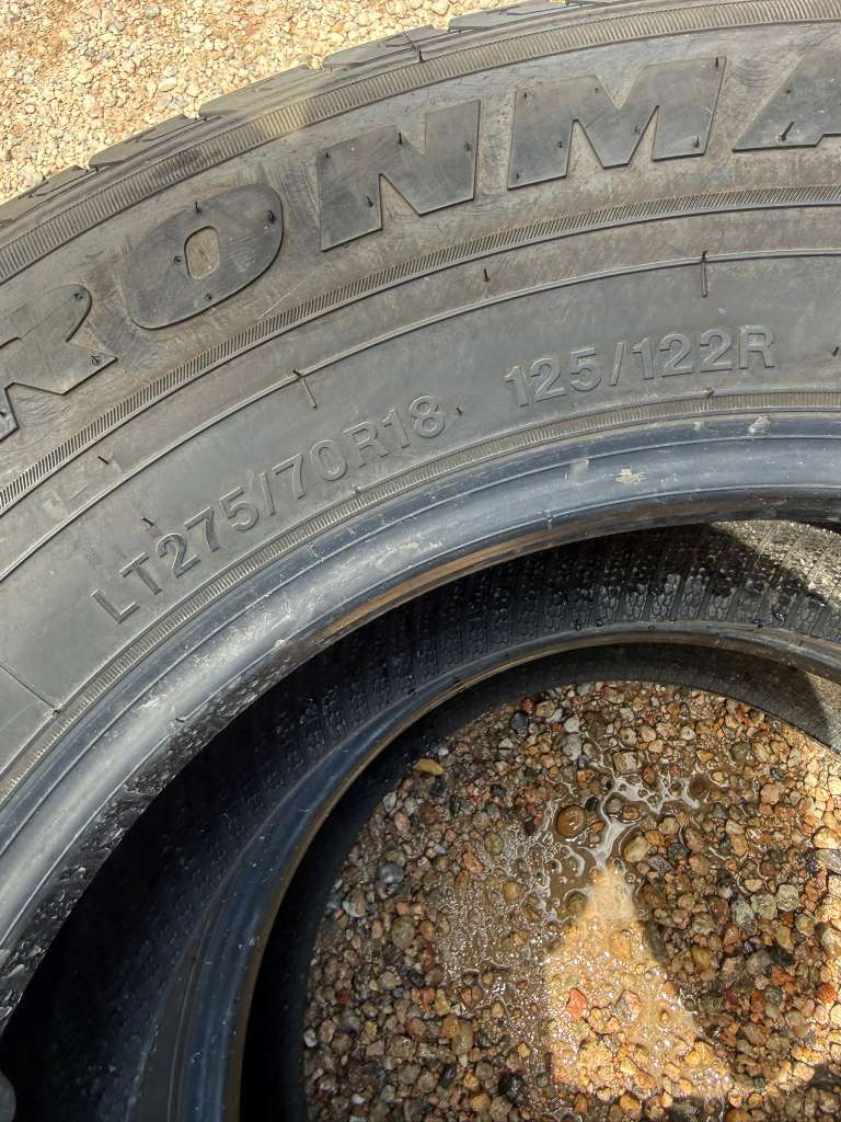 LT275/70R18 Pair (2 Used Tires) Ironman All Country CHT