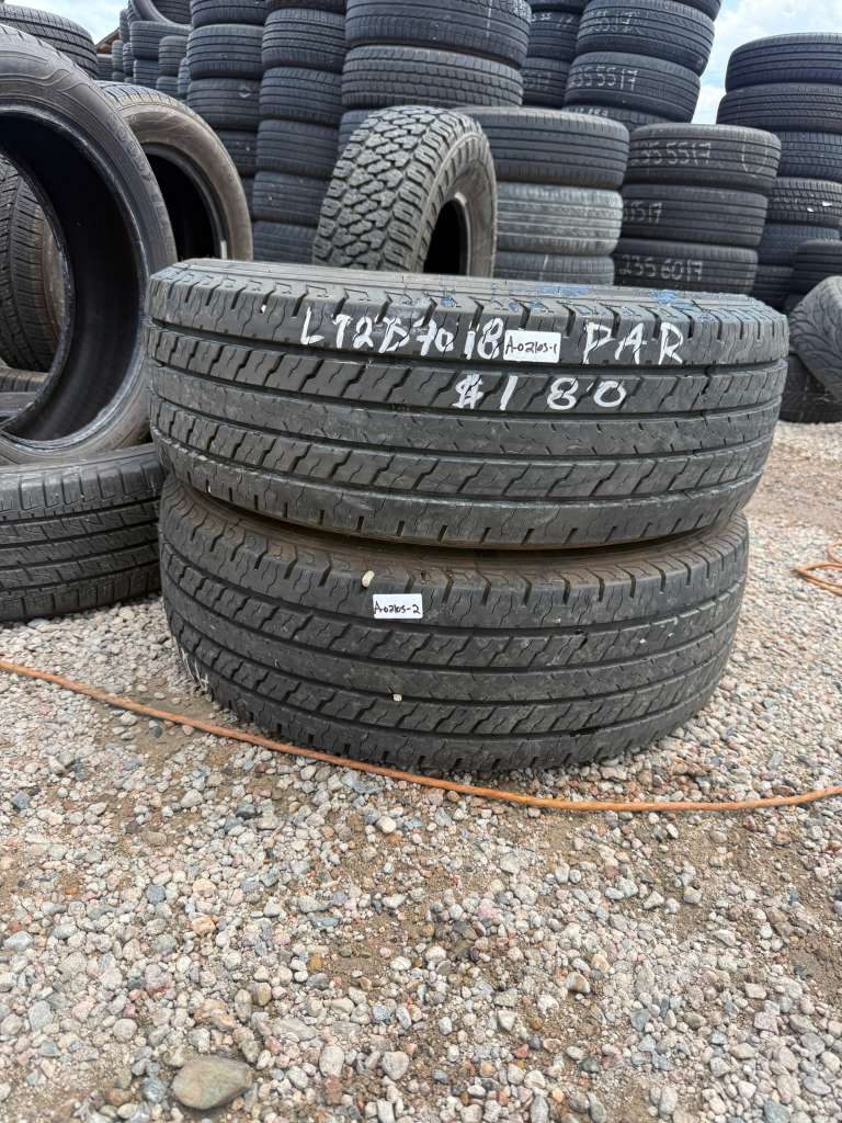 LT275/70R18 Pair (2 Used Tires) Ironman All Country CHT