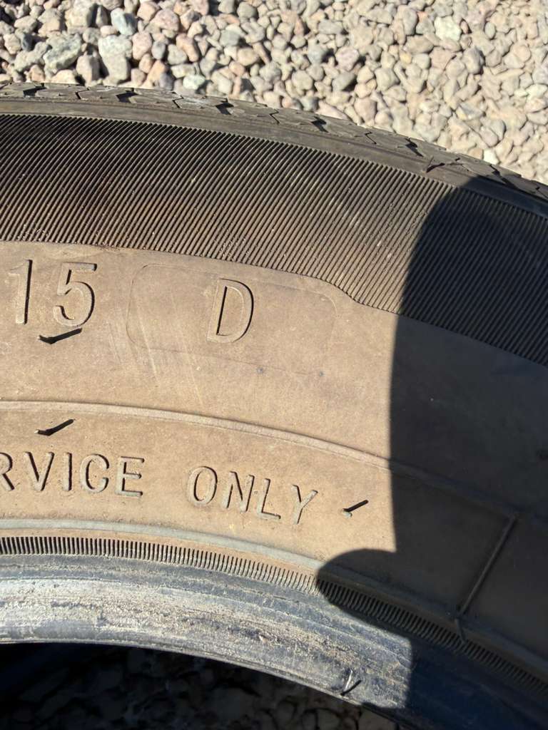 ST205/75R15 Pair (2 Used Tires) Trailer King RST