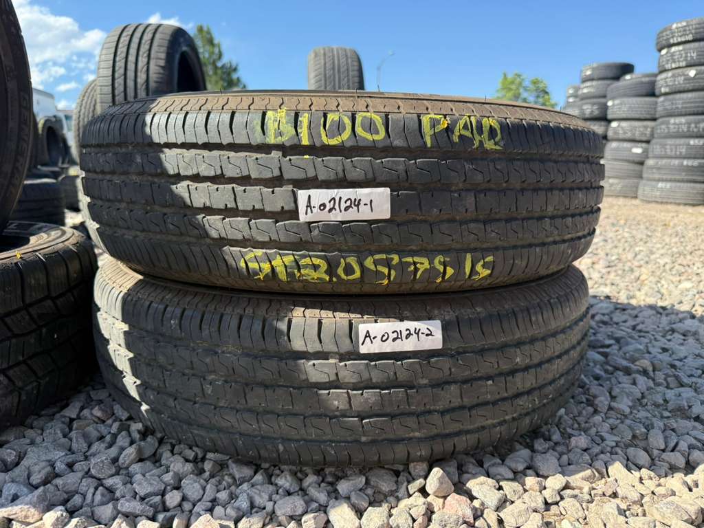ST205/75R15 Pair (2 Used Tires) Trailer King RST