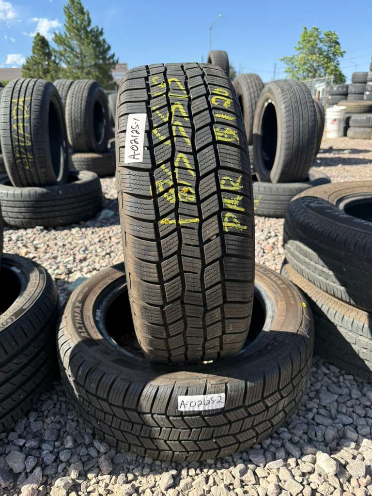 185/55R15 Pair (2 Like New) General Altimax 365 aw
