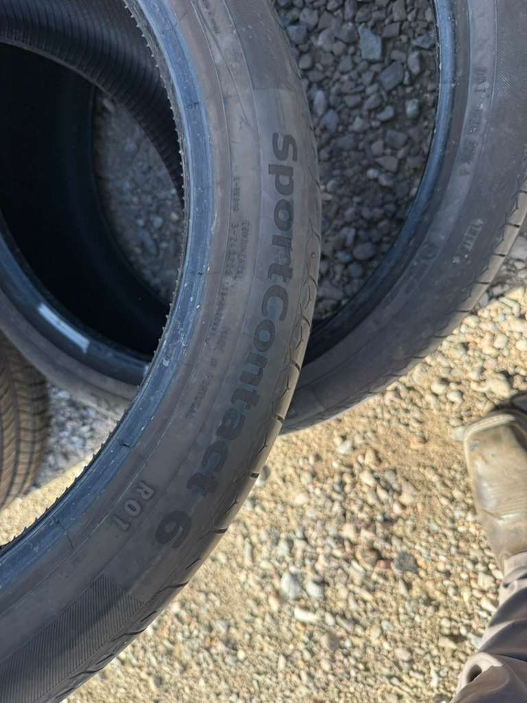 255/40R21  Pair (2 Used Tires) Continental Sport Contact 6