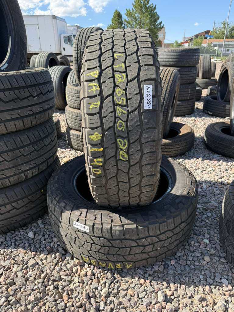 LT265/60R20 Pair (2 Used Tires) Cooper Discoverer AT3