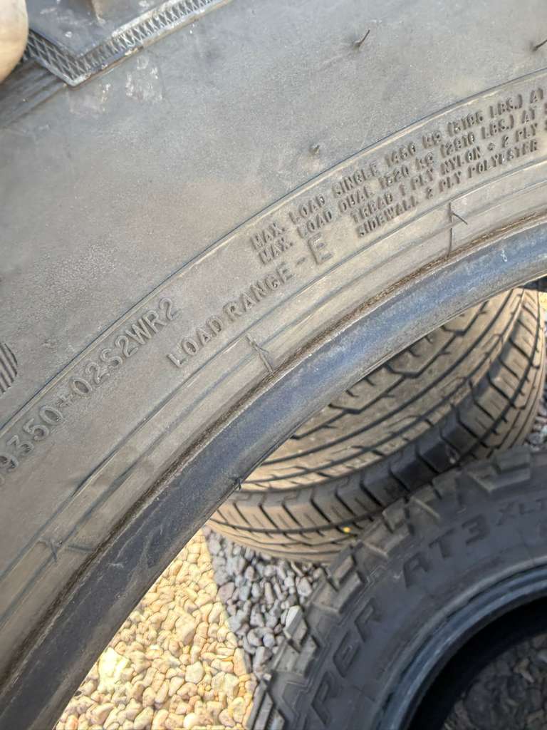 LT265/60R20 Pair (2 Used Tires) Cooper Discoverer AT3