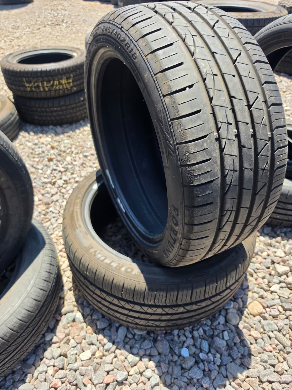 245/40ZR18 Pair (2 Used Tires) Fotune Viento