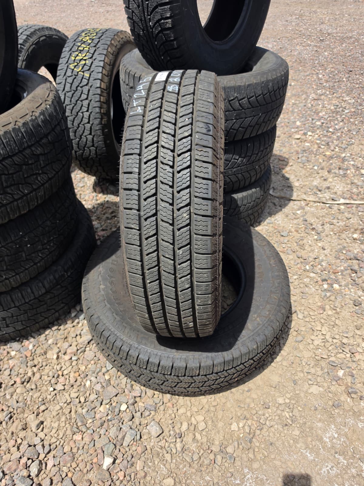 LT245/75R17 Pair (2 Used Tires) Firestone Transforce HT3