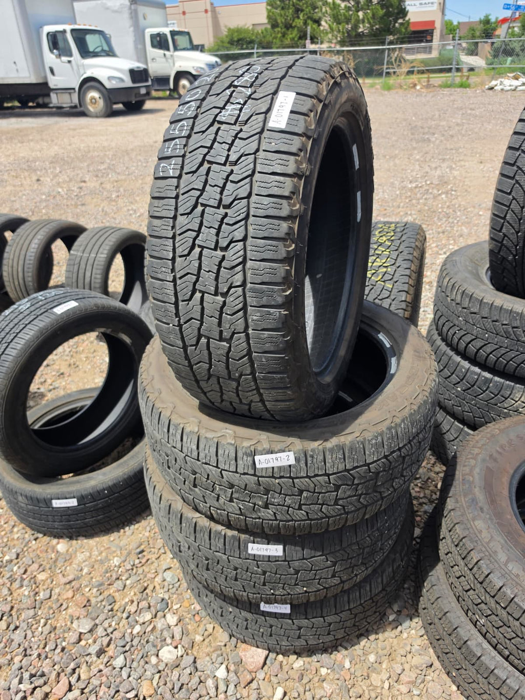 255/50R20 Set (4 Used Tires) Falken Wildpeak AT