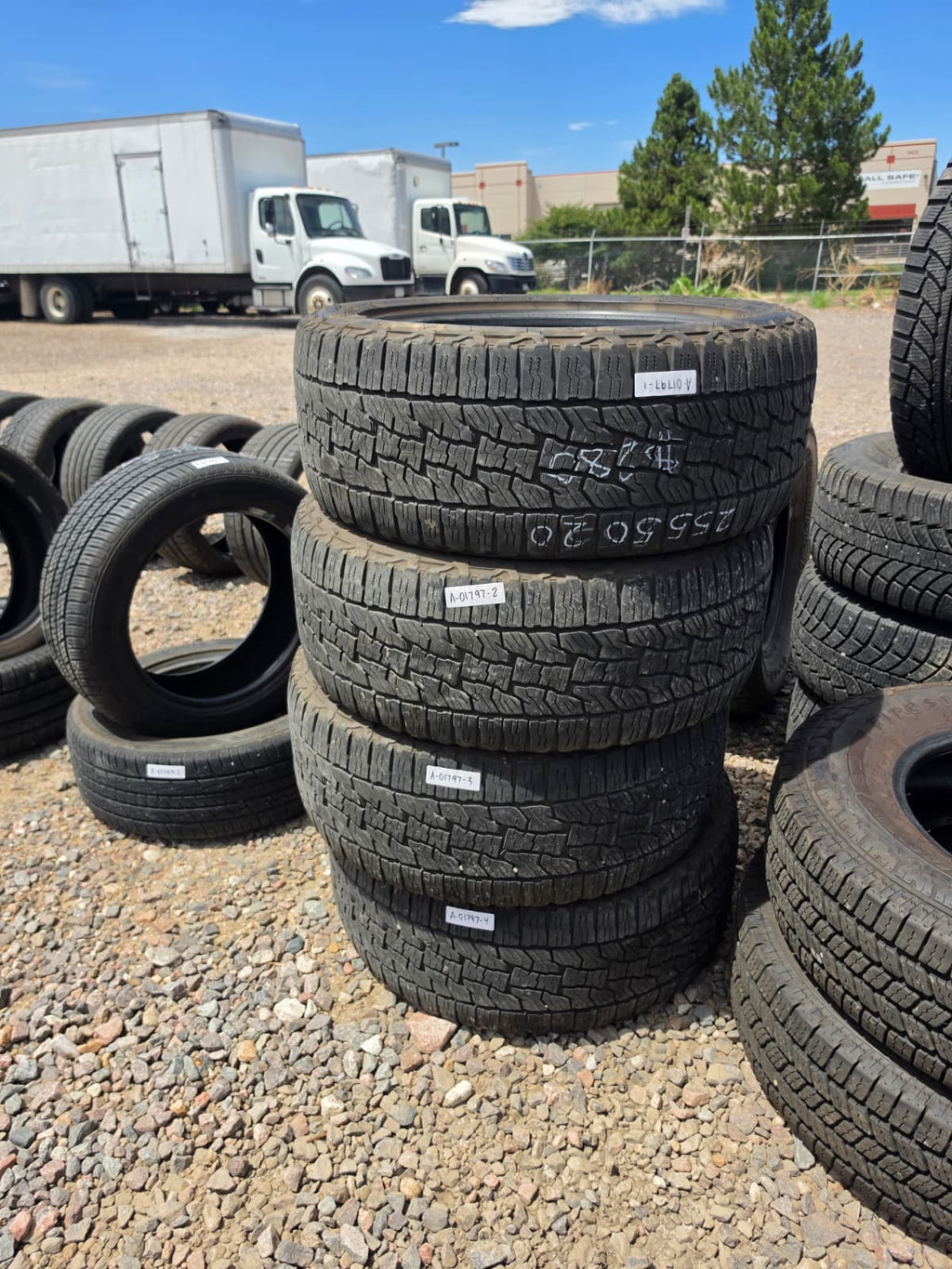 255/50R20 Set (4 Used Tires) Falken Wildpeak AT