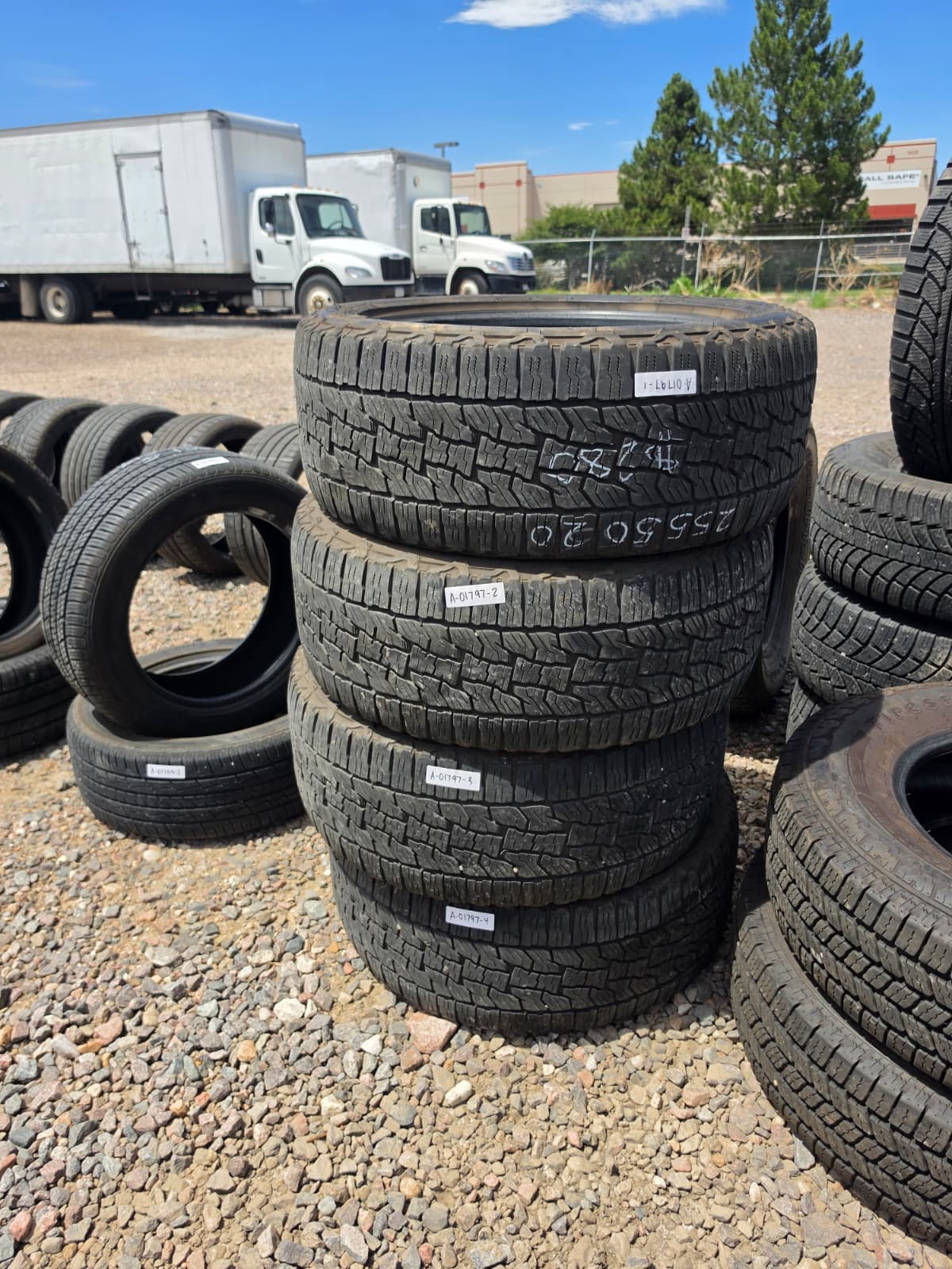 255/50R20 Set (4 Used Tires) Falken Wildpeak AT