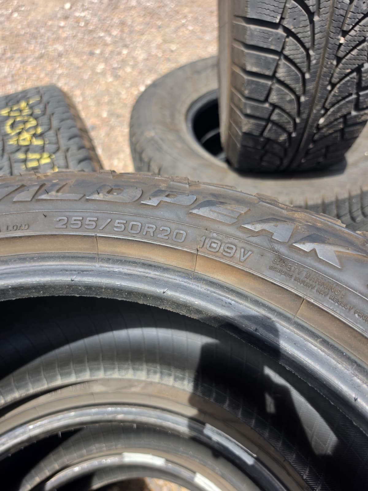 255/50R20 Set (4 Used Tires) Falken Wildpeak AT
