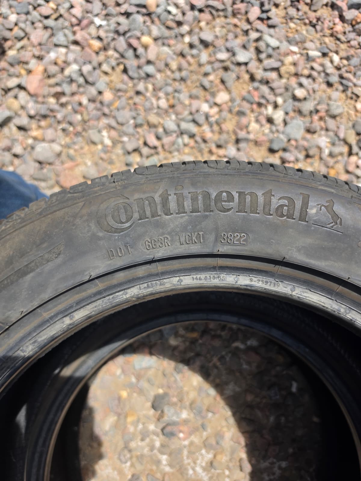 215/55R17 Pair (2 Used Tires) Continental Control Contact