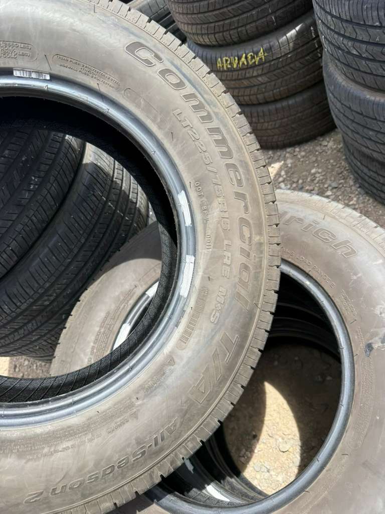 LT225/75R16 Set (4 Like New Tires) Bfgoodrich Commercial TA