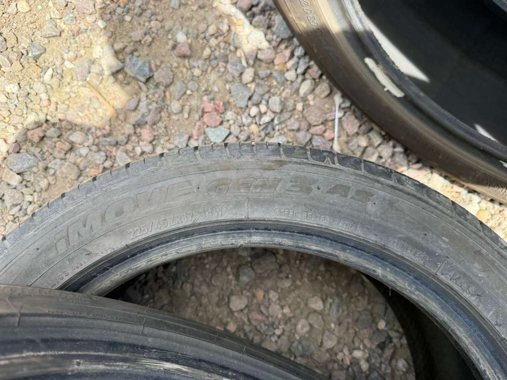 225/45R17 Pair (2 Used Tires) Ironman Imove Gen2