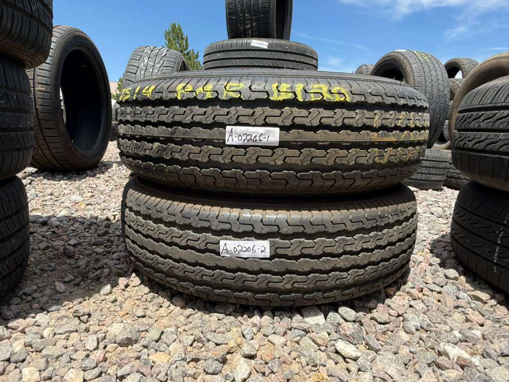 ST205/75R14 Pair (2 Like New Tires) Ridgeway Sport ST LH001