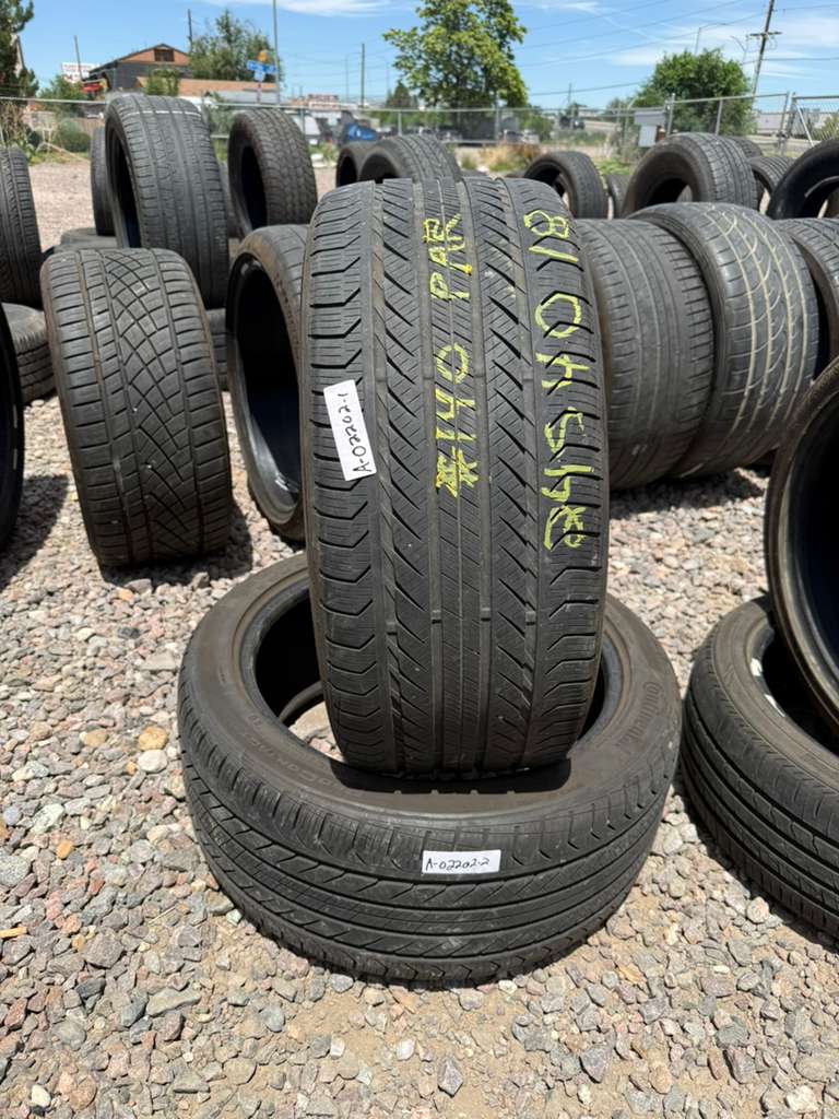 245/40R18 Pair (2 Used Tires) Continental ProContact GX