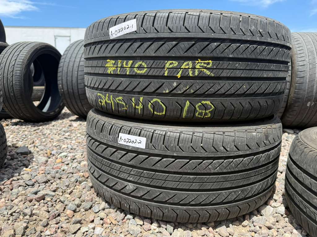 245/40R18 Pair (2 Used Tires) Continental ProContact GX