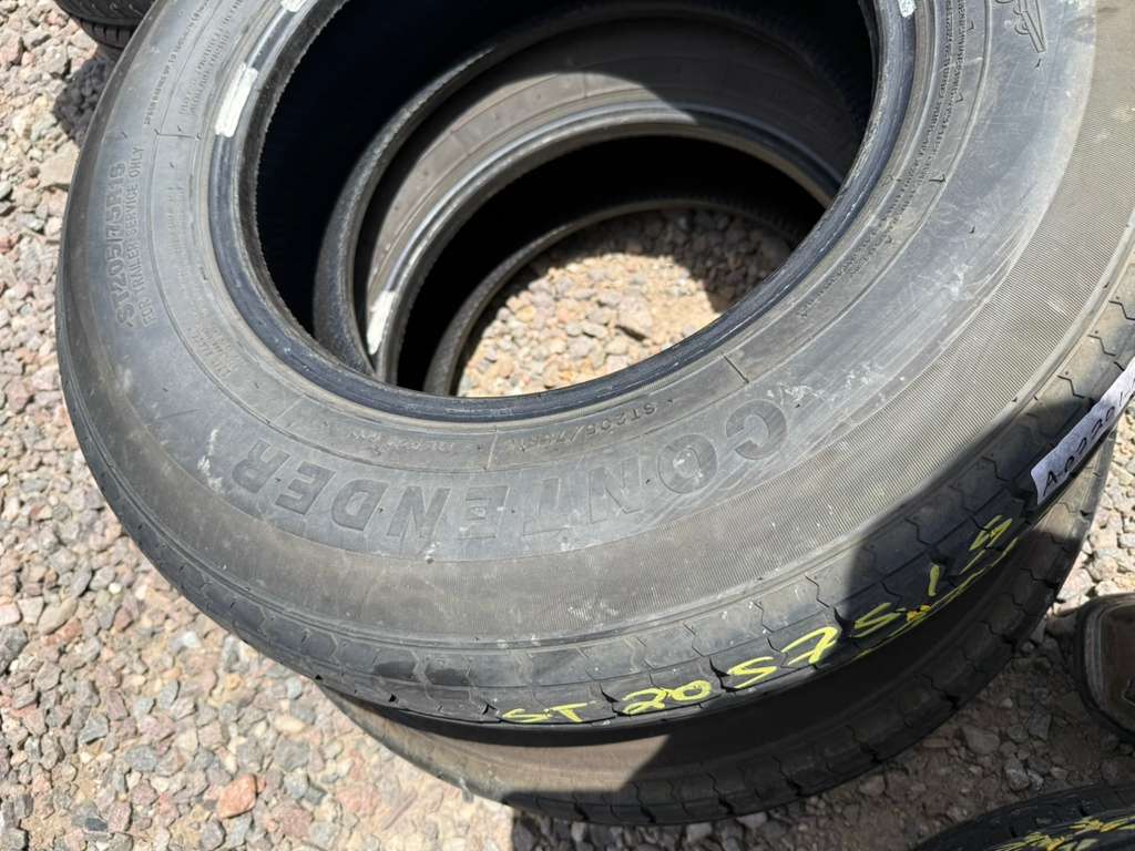 ST205/75R15 Pair (2 Used Tires) Contender TTT868