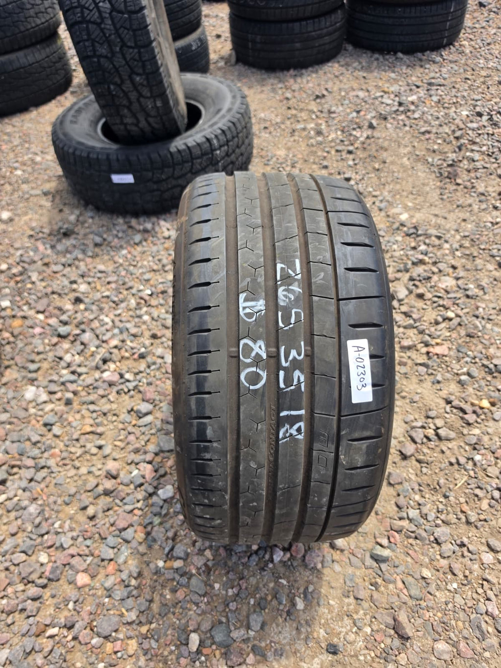 265/35ZR18 Single (1 Used Tire) Continental Extreme Contract