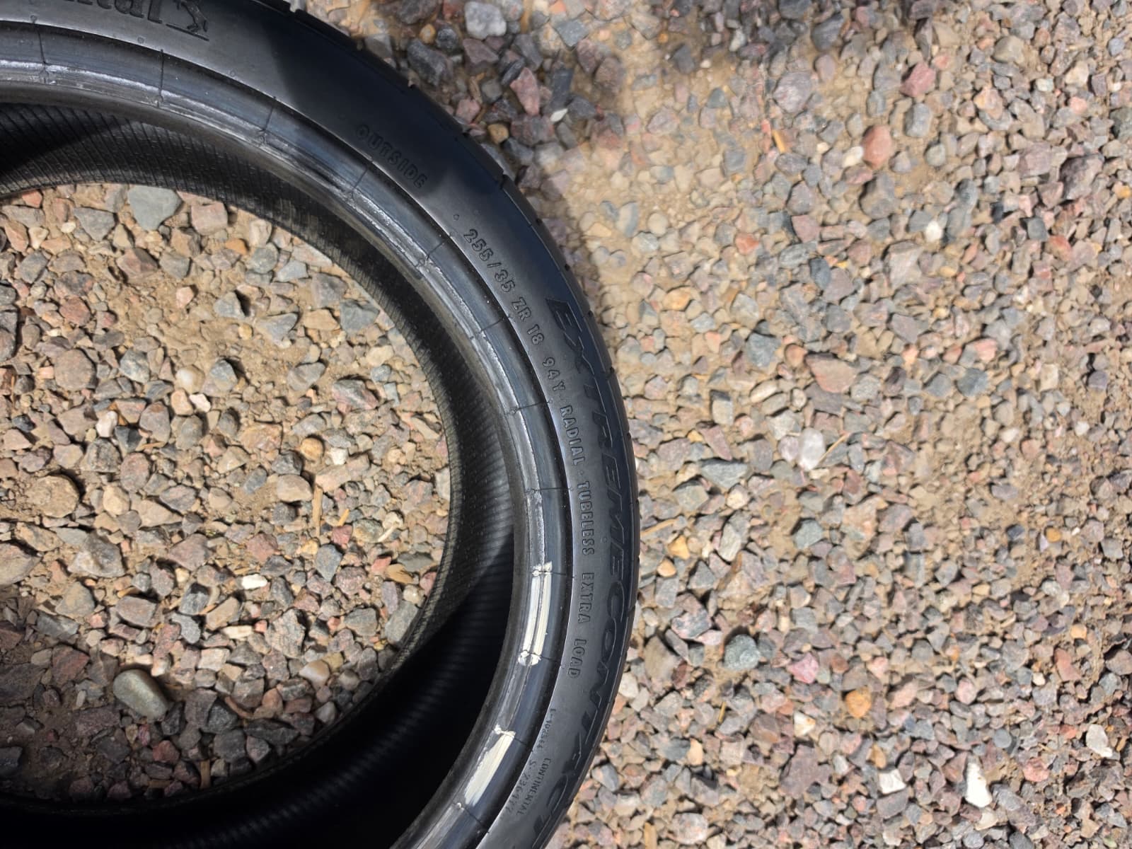 255/35ZR18 Single (1 Used Tire) Continental ExtremeContact
