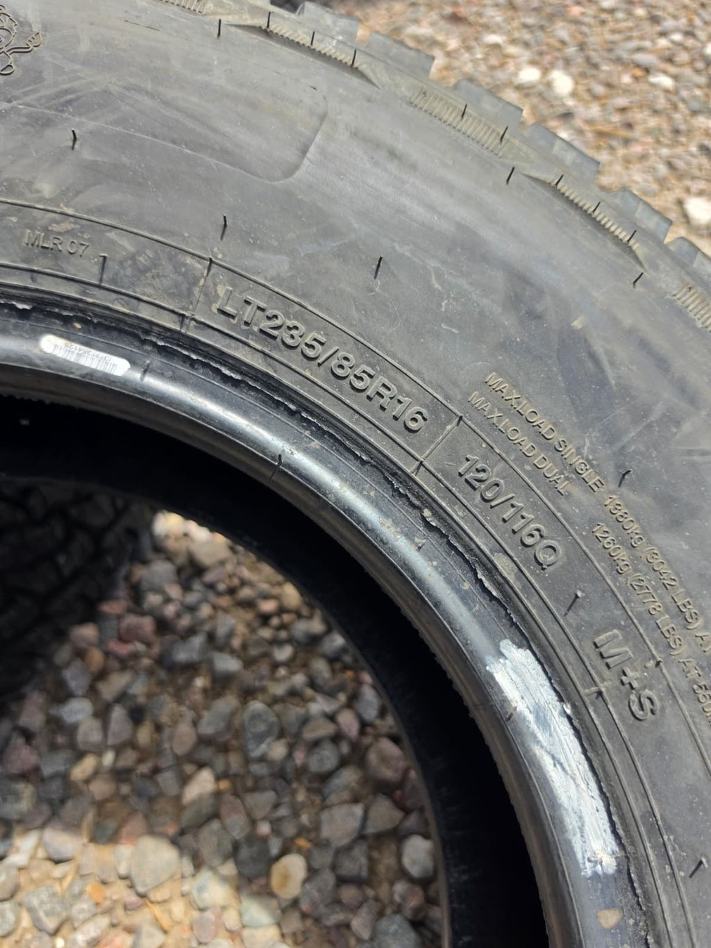 LT/23585R16 Single (1 Used Tire) Westlake Radial SL369
