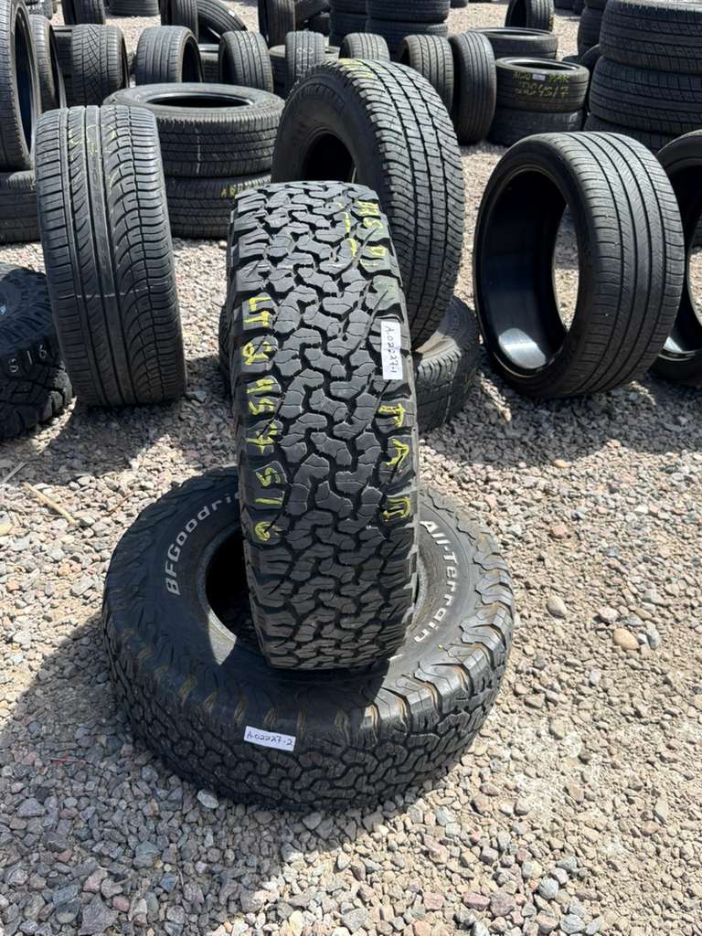 LT245/75R16  Pair (2 Used Tires) Bfgoodrich K02