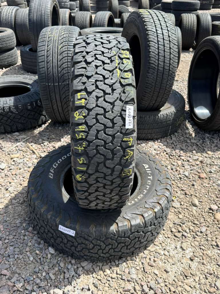LT245/75R16  Pair (2 Used Tires) Bfgoodrich K02